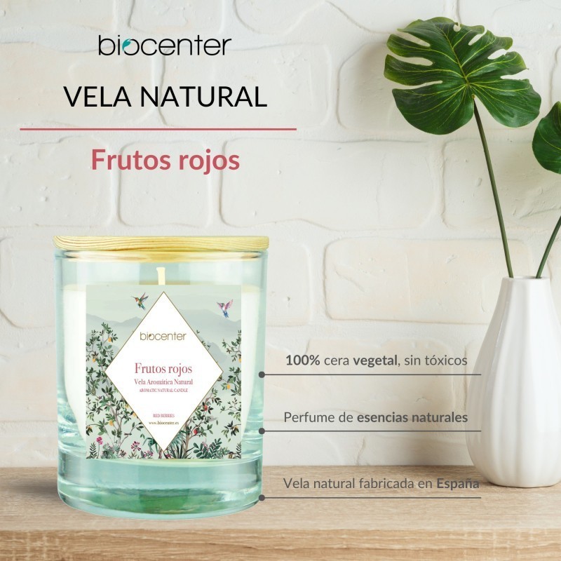 VELA DE CERA DE SOJA FRUTOS ROJOS